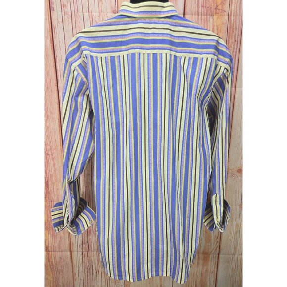 $178 Robert Graham Mens Striped Contrast Long Sleeve Shirt XL - Picture 2 of 10